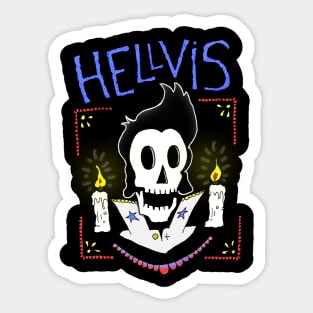 HELLVIS Sticker